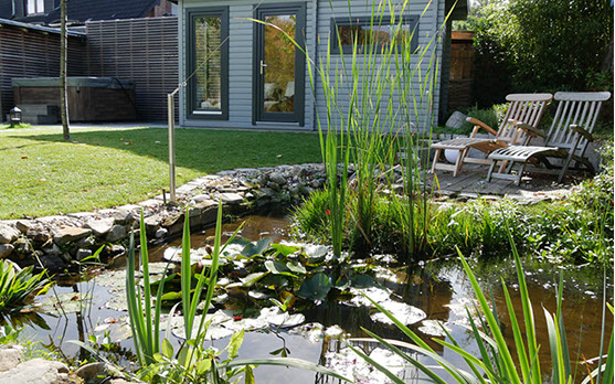 ob am Teich, in der Sauna oder im Whirlpool - Entspannung ist ueberall moeglich, Gartendesign, Gartenbau, Wesel, Gilhaus