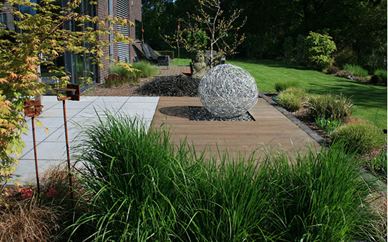 Holz, Naturstein, Terrasse, Beetgestaltung, Gartengestaltung, Gartenbau, Wesel, Gilhaus