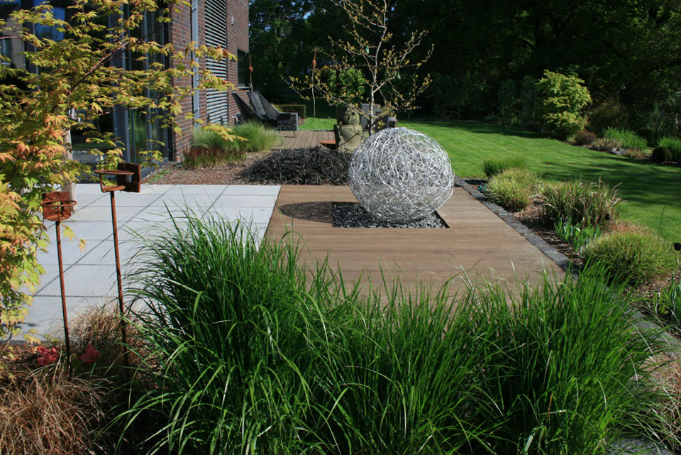Holz, Naturstein, Terrasse, Beetgestaltung, Gartengestaltung, Gartenbau, Wesel, Gilhaus